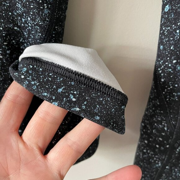 Lululemon Lead The Pack Crop 23" Running Leggings Mineralize Multi Black/White 4 - Picture 6 of 9